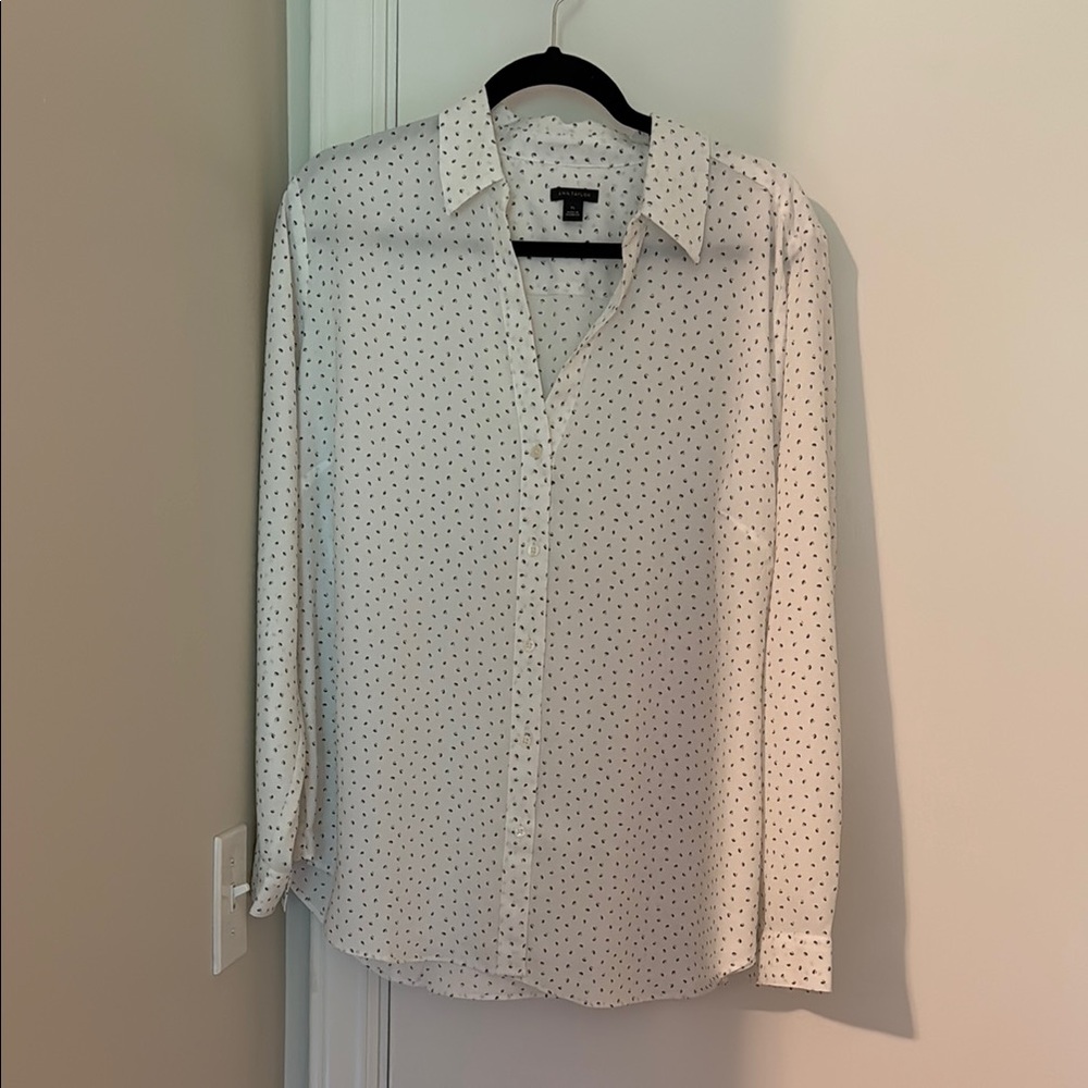 White Polka Dot Blouse
